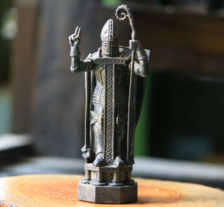 Miniature chess chess knight templarの写真素材
