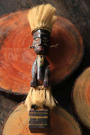 Souvenir ethnic craft product from Papua Indonesiaの写真素材