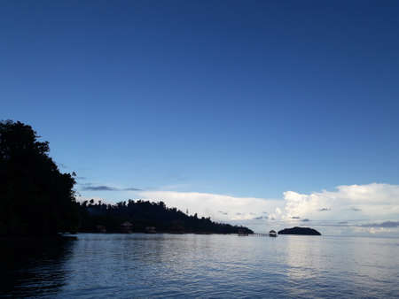 Beautiful sky in the morningの写真素材