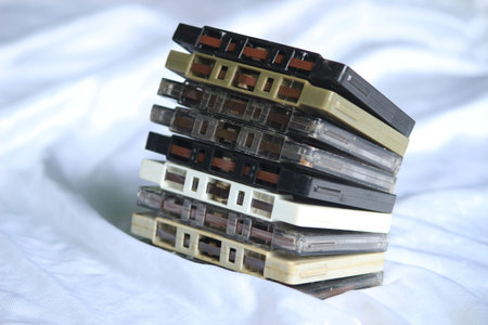 vintage tape cassette tape recorder for vintage decoration and collection