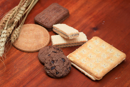 various kinds of delicious and savory biscuit breads are suitable for snacks, these biscuit breads...