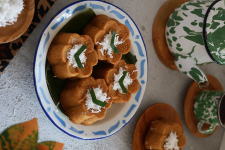 sweet, delicious and delicious traditional cake. This cake is suitable for relaxing.の写真素材