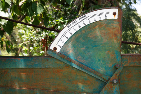 The old boom angle degreesの写真素材