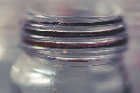 Empty  glass bottles background, color bottleの写真素材