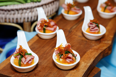 Tasty Cocktail food or appetizer food for banquetの写真素材