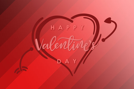 Valentine's day concept background. Vector illustration. Happy Valentine's Day greeting card