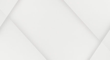 A sophisticated white geometric texture background offers a clean and modern aesthetic. Its subtle gradients and simple shapes make it ideal for use as a backdrop for digital designs or presentations.の素材