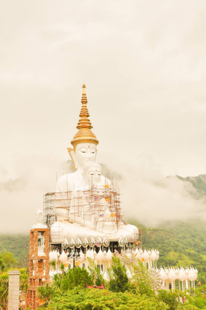 Buddha image at temple in Thailand