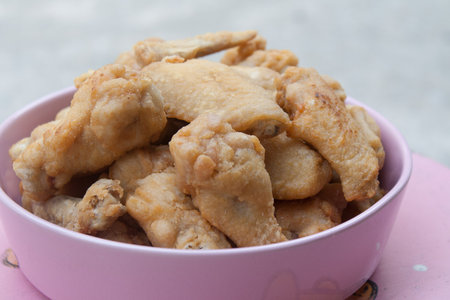 Chicken Fried with calf chicken and chicken wings 