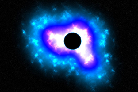 Planet explode in space as the end of all things 