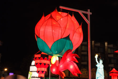 Chinese lanterns in Lantern Festival, Chiang Mai, Thailand.