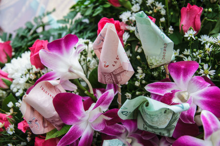 Beautiful bouquet of flowers for various festivals.の写真素材
