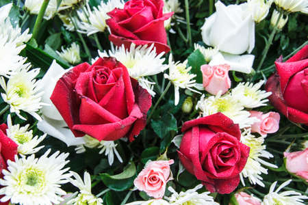 Beautiful bouquet of flowers for various festivals.の写真素材