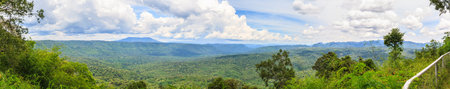 Mountain sky landscape of panorama in rural of Thailand.