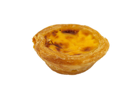 Tart egg sweet on a isolated background.