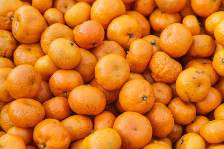 Orange fruit sell on the market.の写真素材