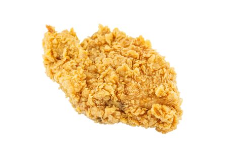 Breast chicken fried on a isolated background.の写真素材