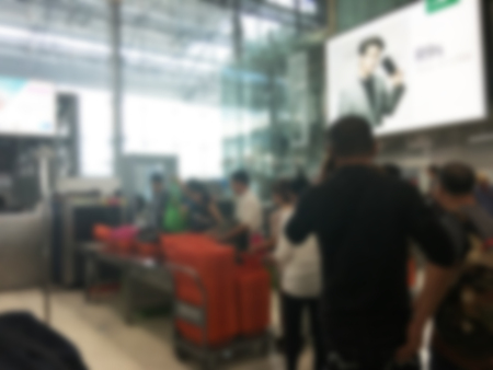 Defocused blur airport. Blurred background.の写真素材