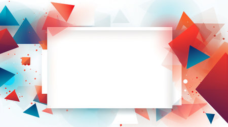 Minimalistic Geometric Design with Copy Space on White Background. Generative AIの素材