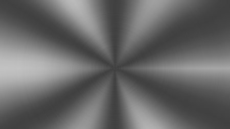Metal background or texture of brushed steel plate with reflectionsの写真素材