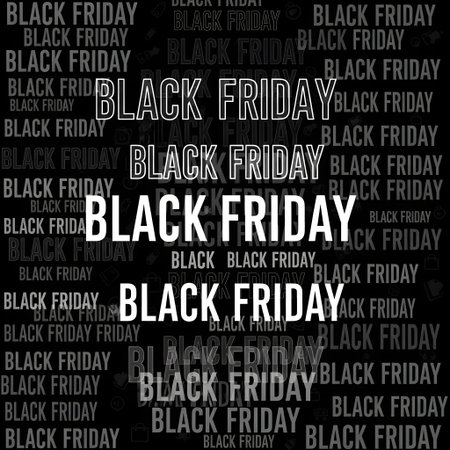 Black Friday sale word cloud collage, business and shopping concept backgroundの素材