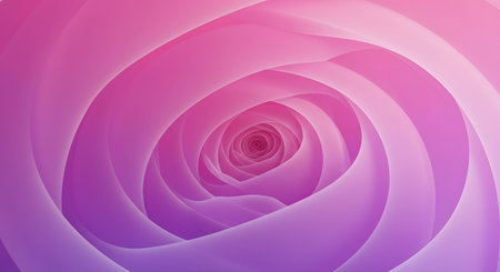 abstract background with pink rose in a spiral. 3d renderingの素材