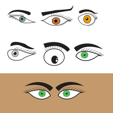 Absurd and simple Eye Designのイラスト素材