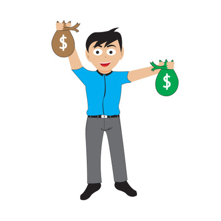 Earn money. Design Vector Illustrationのイラスト素材