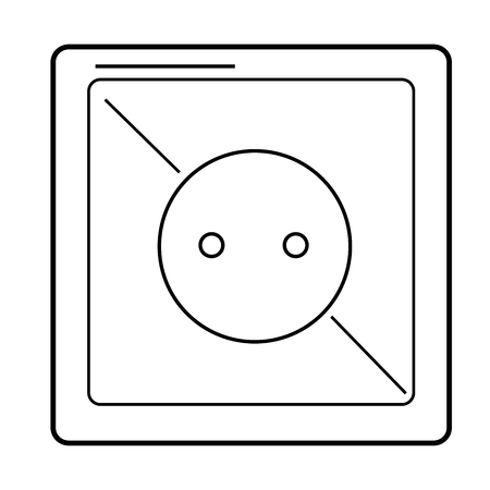 electrical outlet iconのイラスト素材
