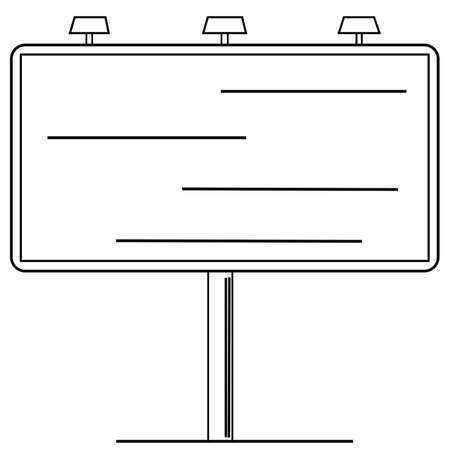 advertising boardのイラスト素材