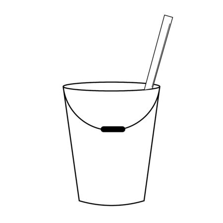 bucket iconのイラスト素材