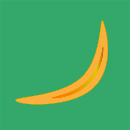 yellow background boomerang iconのイラスト素材