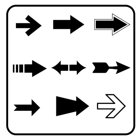 arrows icon set