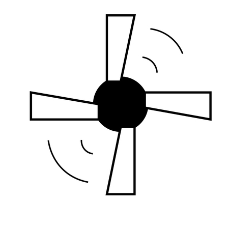 fan iconのイラスト素材