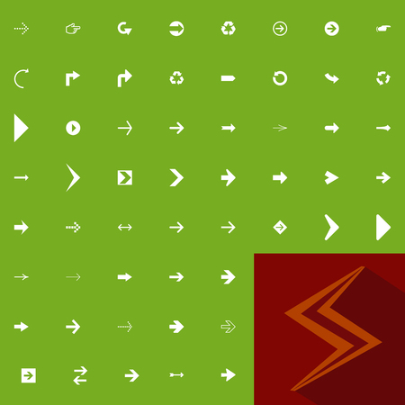 arrows icon setのイラスト素材