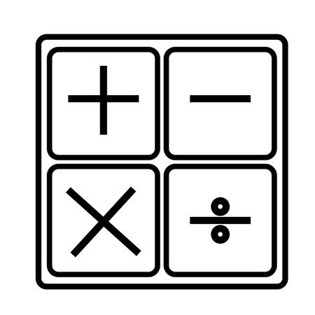 calculator iconのイラスト素材