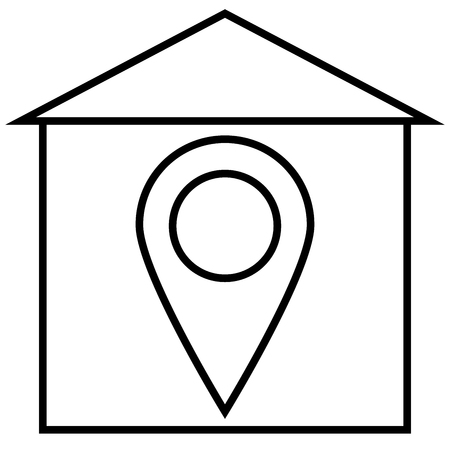 General, home, home position, house iconのイラスト素材