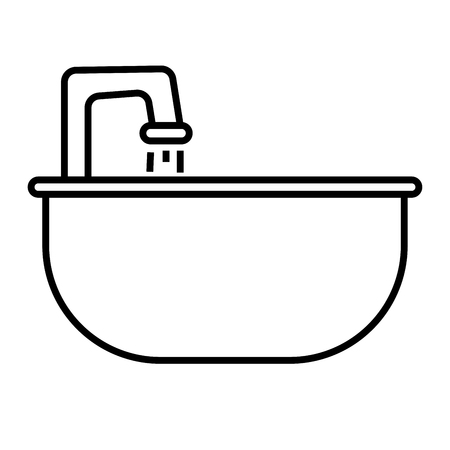 Sink icon vector illustration.のイラスト素材