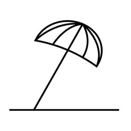 sun umbrella iconのイラスト素材