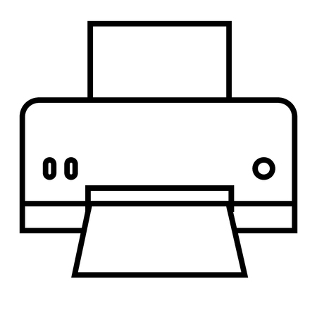 Printer icon vector illustration.のイラスト素材