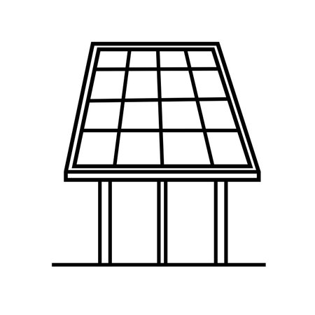Solar panel icon vector illustration.のイラスト素材