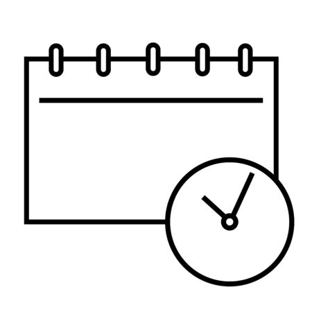 Meeting diary icon vector illustration.のイラスト素材