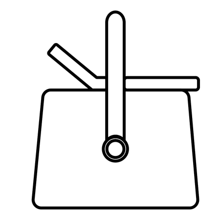 Picnic basket icon vector illustration.のイラスト素材