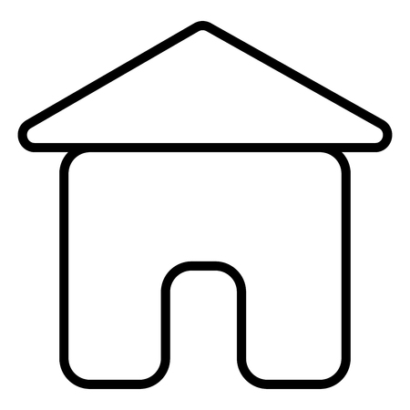 Home, house stream line icon vector illustration.のイラスト素材