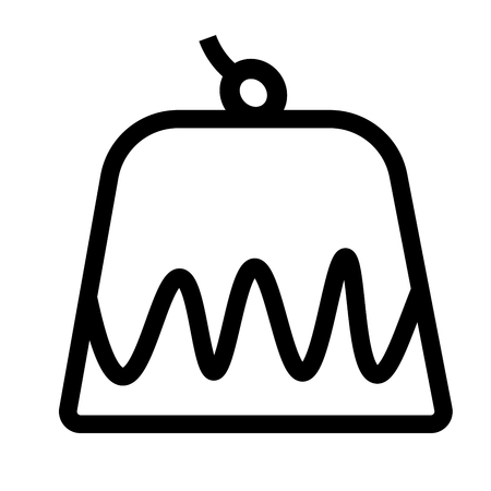 Pudding icon vector illustration.のイラスト素材