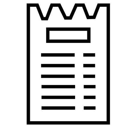 Bill iconのイラスト素材