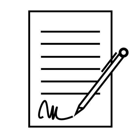 contract iconのイラスト素材
