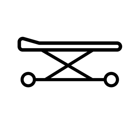 Hospital bed iconのイラスト素材
