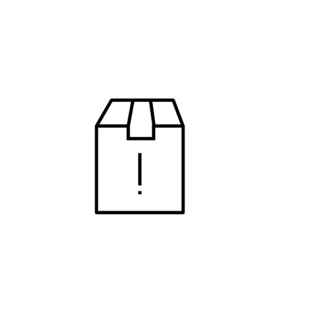 delivery box iconのイラスト素材
