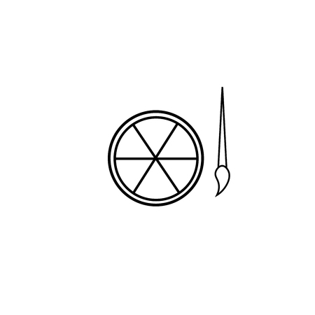 color palette iconのイラスト素材